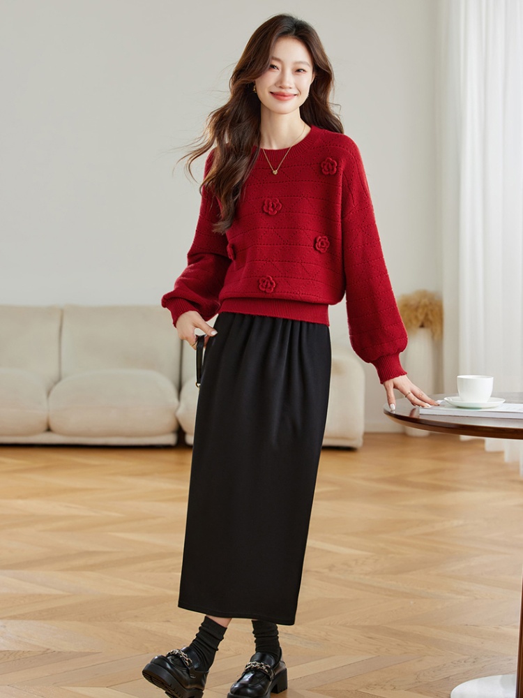 Wears outside bottoming shirt sweater for women