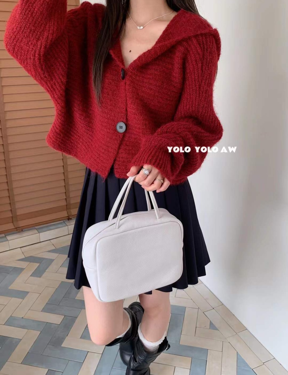 Fashion all-match sweater autumn cardigan
