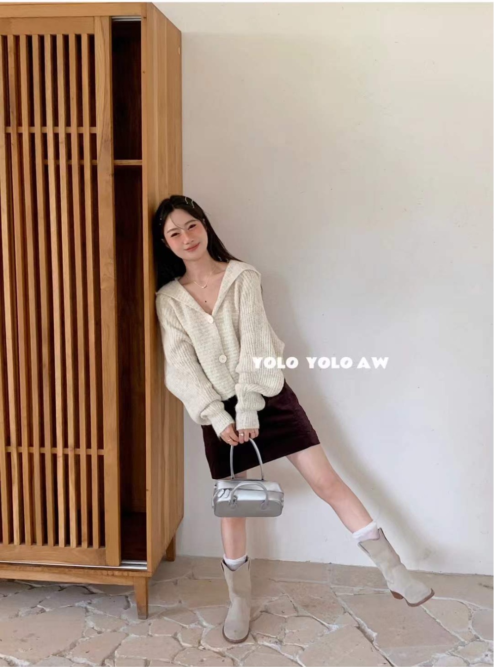 Fashion all-match sweater autumn cardigan