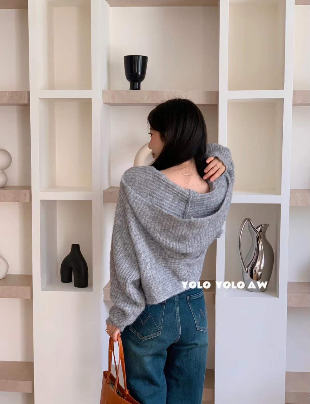 Fashion all-match sweater autumn cardigan