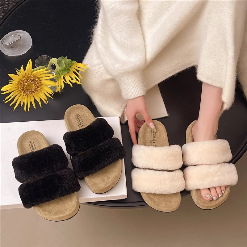 Plush multiple sandals Casual style shoes