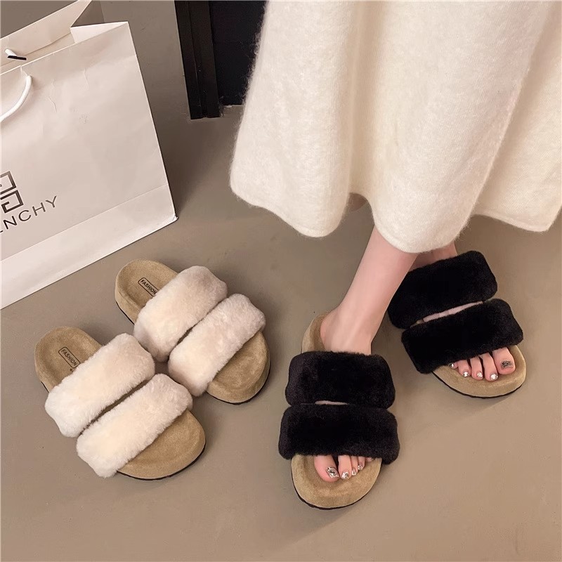 Plush multiple sandals Casual style shoes