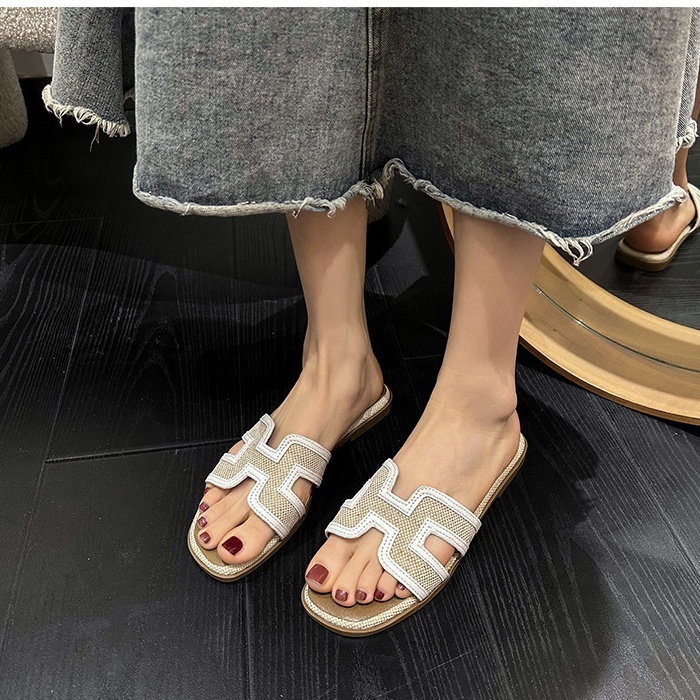 Sandy beach mixed colors summer travel vacation slippers