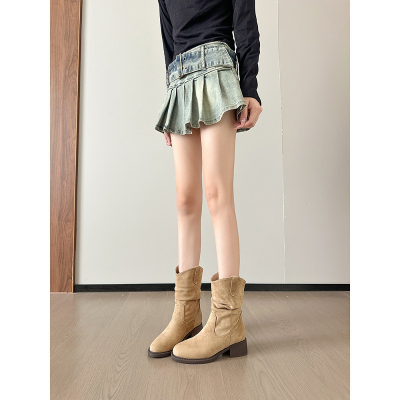 Retro short boots niche martin boots for women