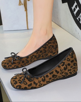Patent leather shoes bow decoration lazy shoes for women