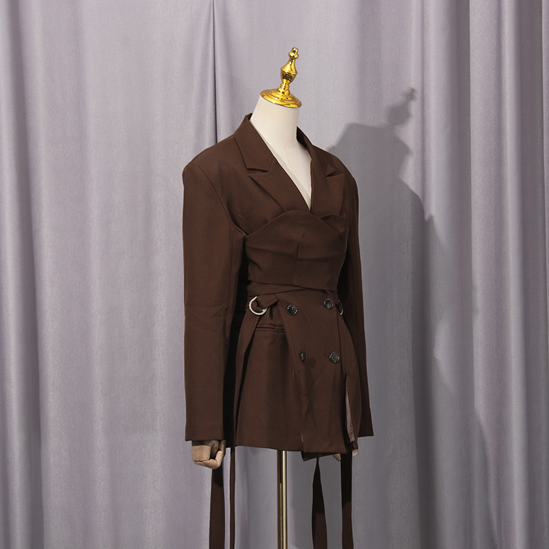 Stitching pure business suit temperament coat