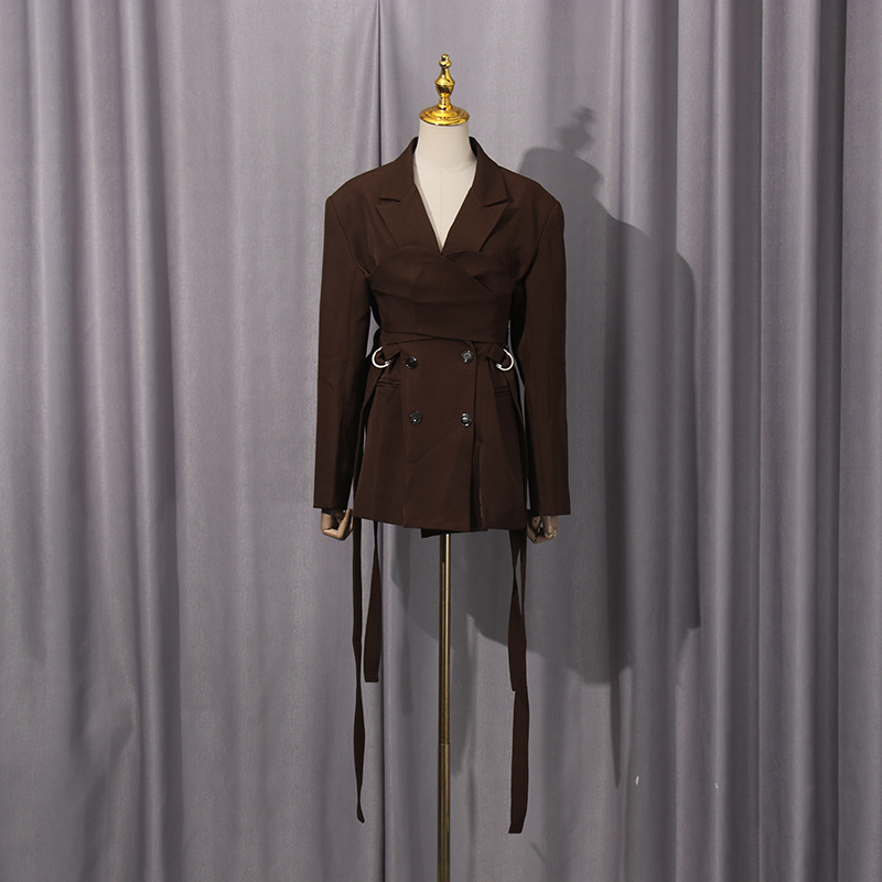 Stitching pure business suit temperament coat