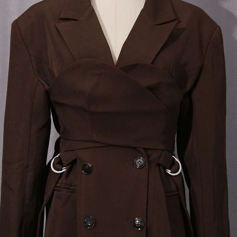 Stitching pure business suit temperament coat