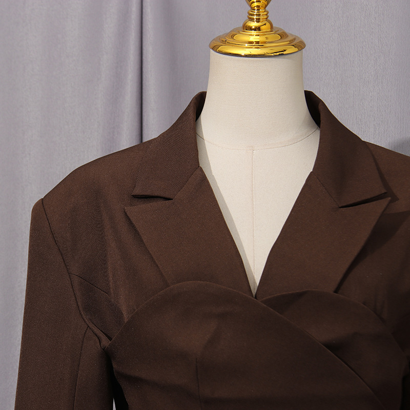 Stitching pure business suit temperament coat