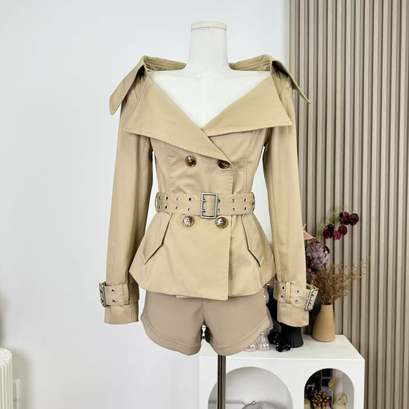 Temperament slim business suit long sleeve autumn coat