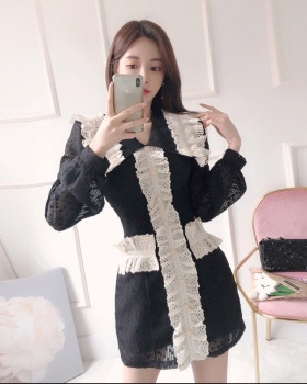 Slim dress pinched waist T-back for women