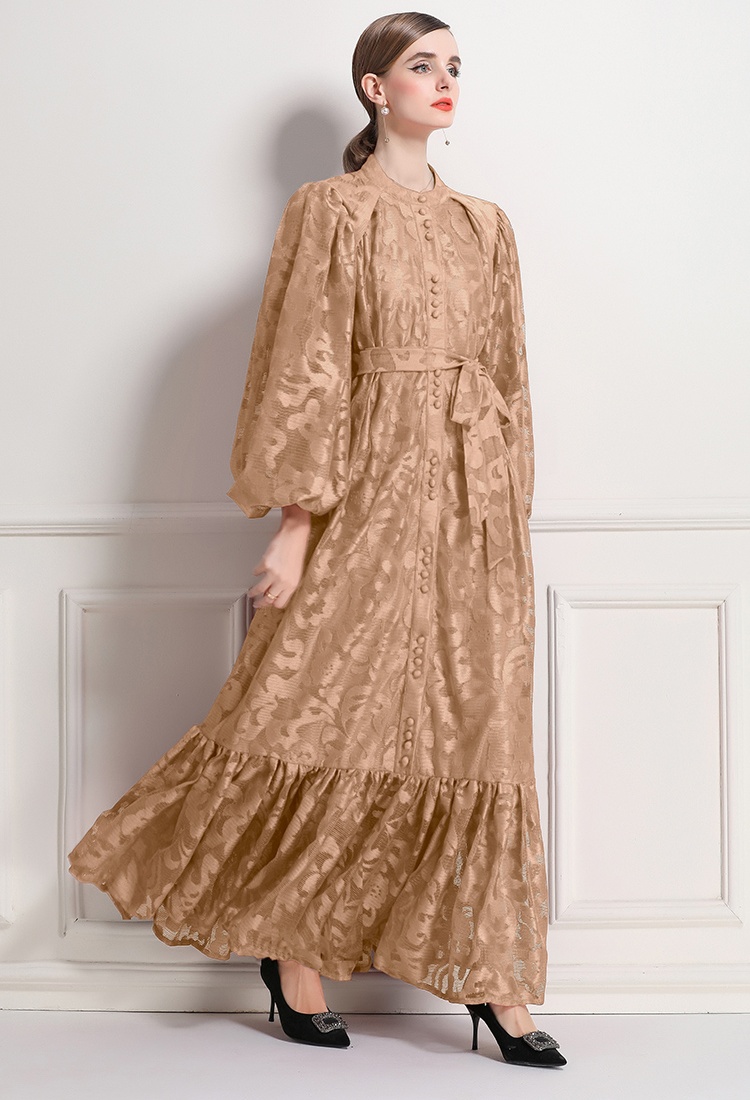 Lengthen frenum lace dress