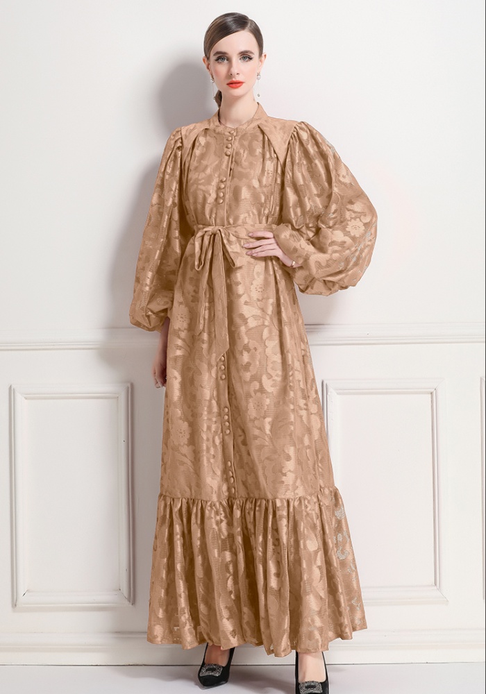 Lengthen frenum lace dress