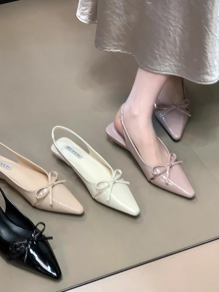 All-match summer niche commuting bow sandals