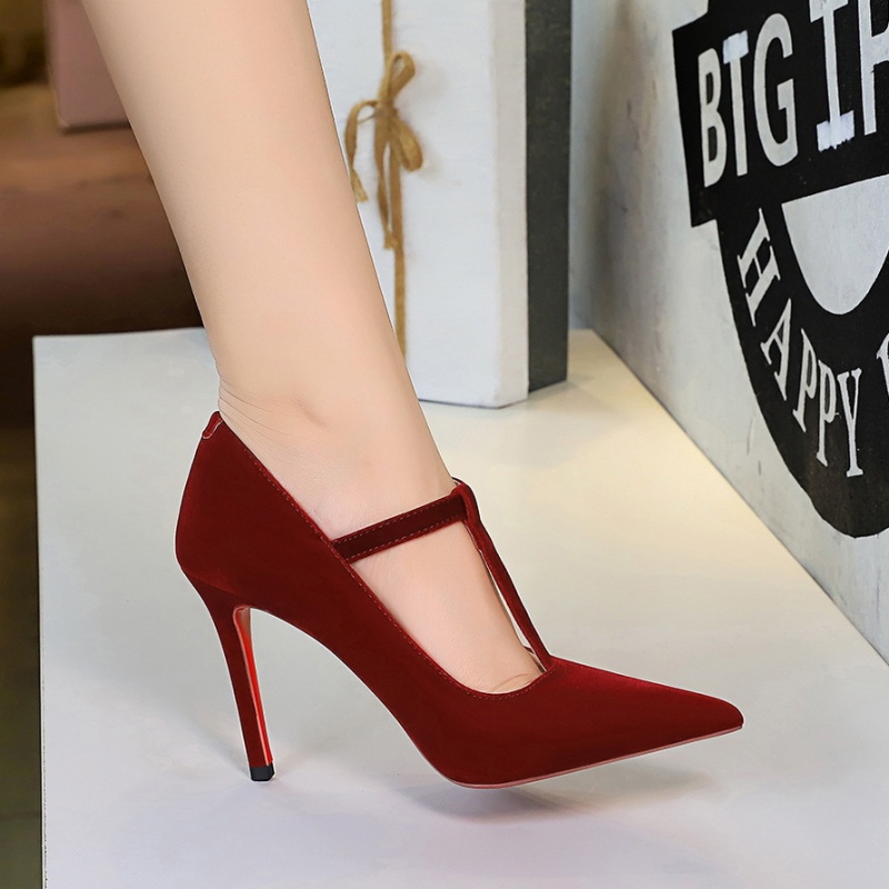 Temperament shoes broadcloth high-heeled shoes for women