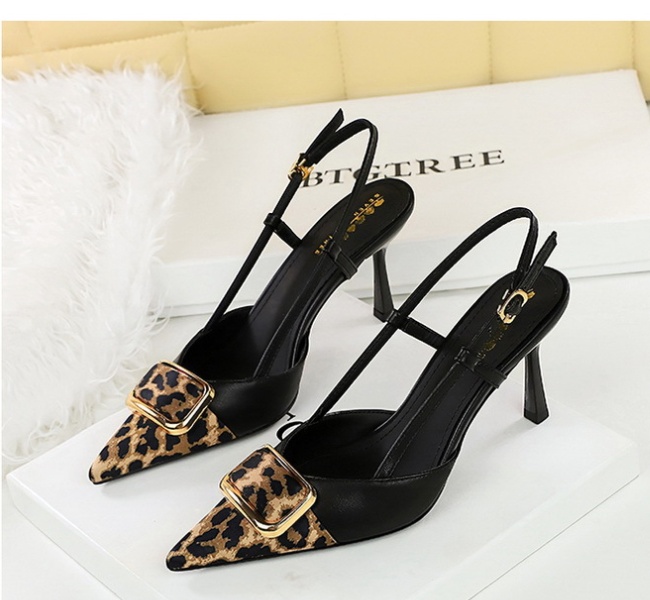 Belt buckle high-heeled shoes shoes for women