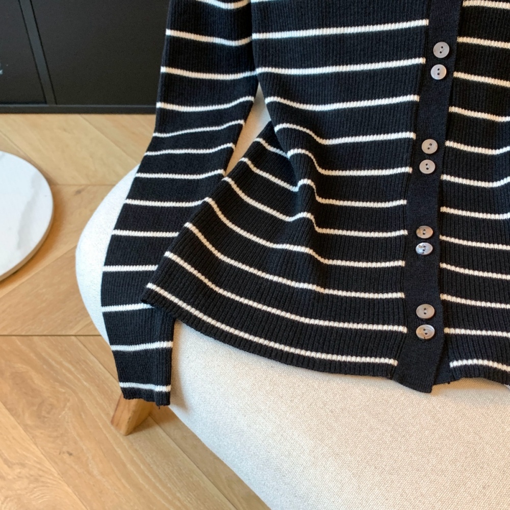 Western style cardigan bottoming shirt for women