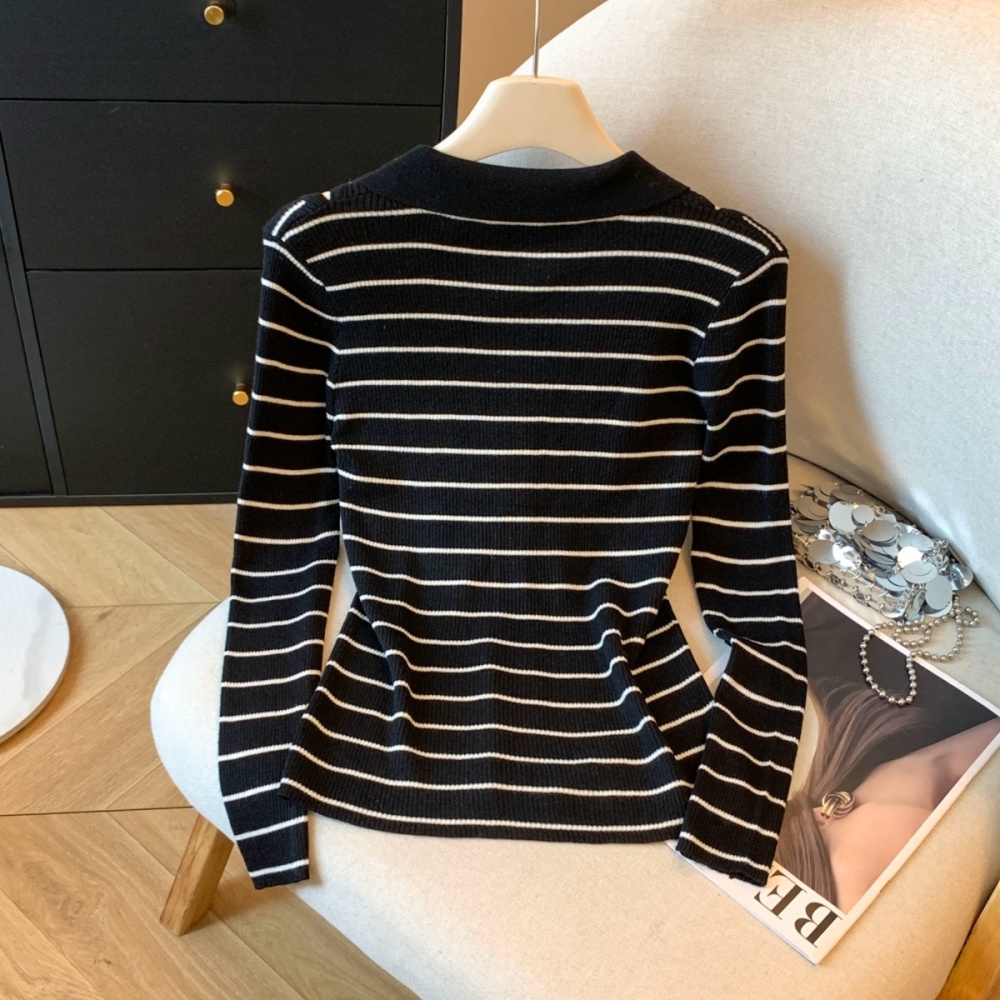 Western style cardigan bottoming shirt for women