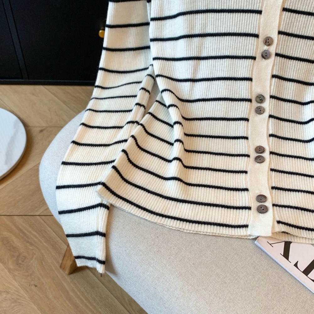 Western style cardigan bottoming shirt for women