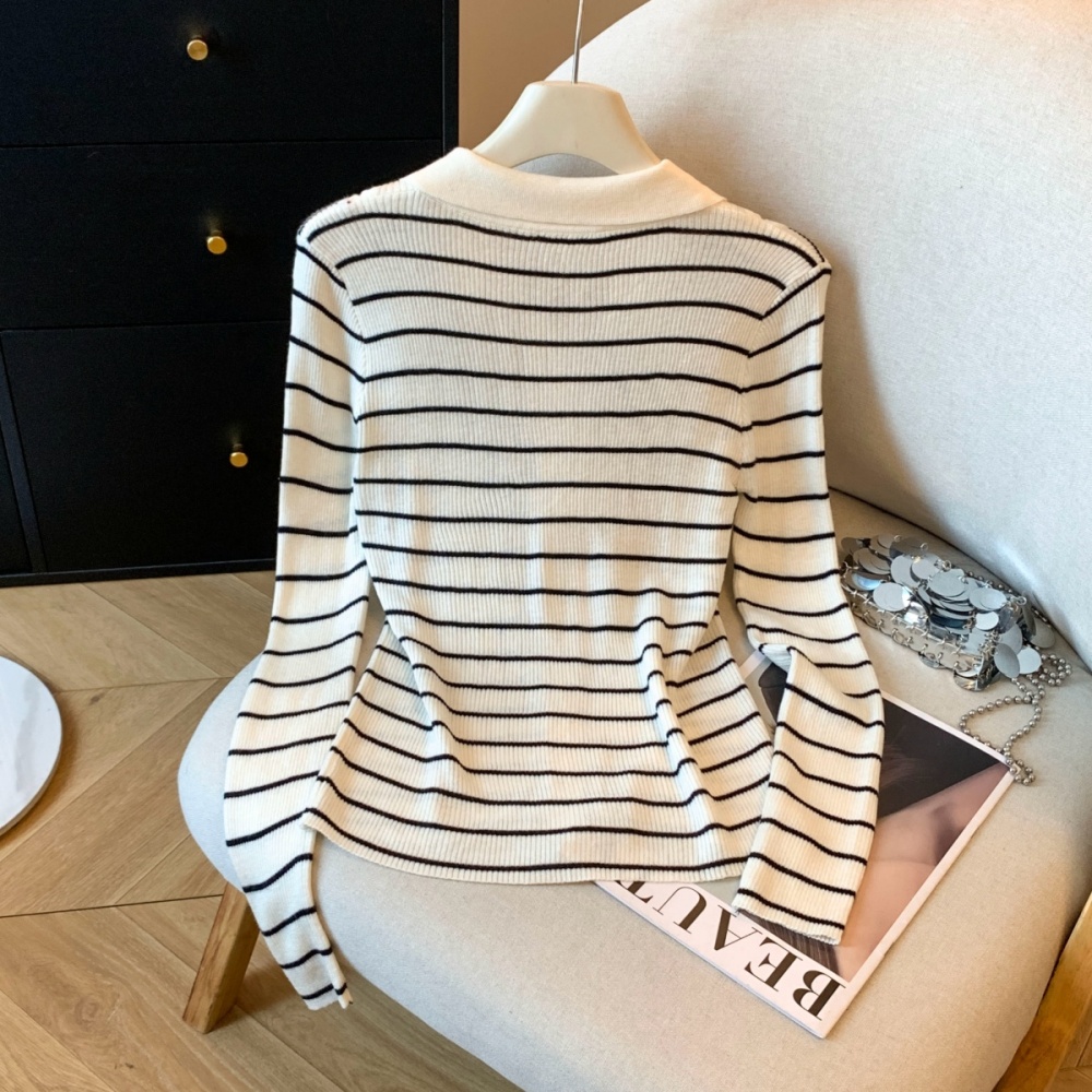 Western style cardigan bottoming shirt for women