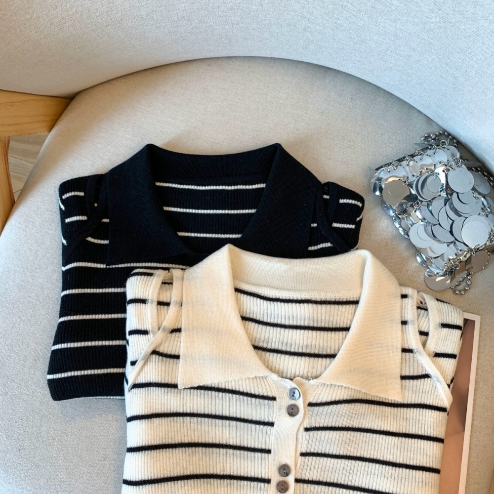 Western style cardigan bottoming shirt for women