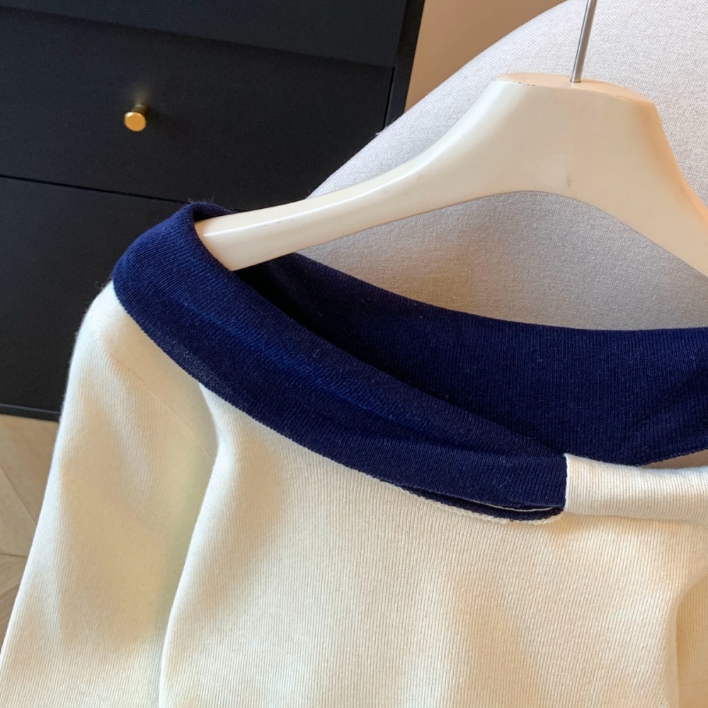Strapless temperament bottoming shirt autumn slim sweater