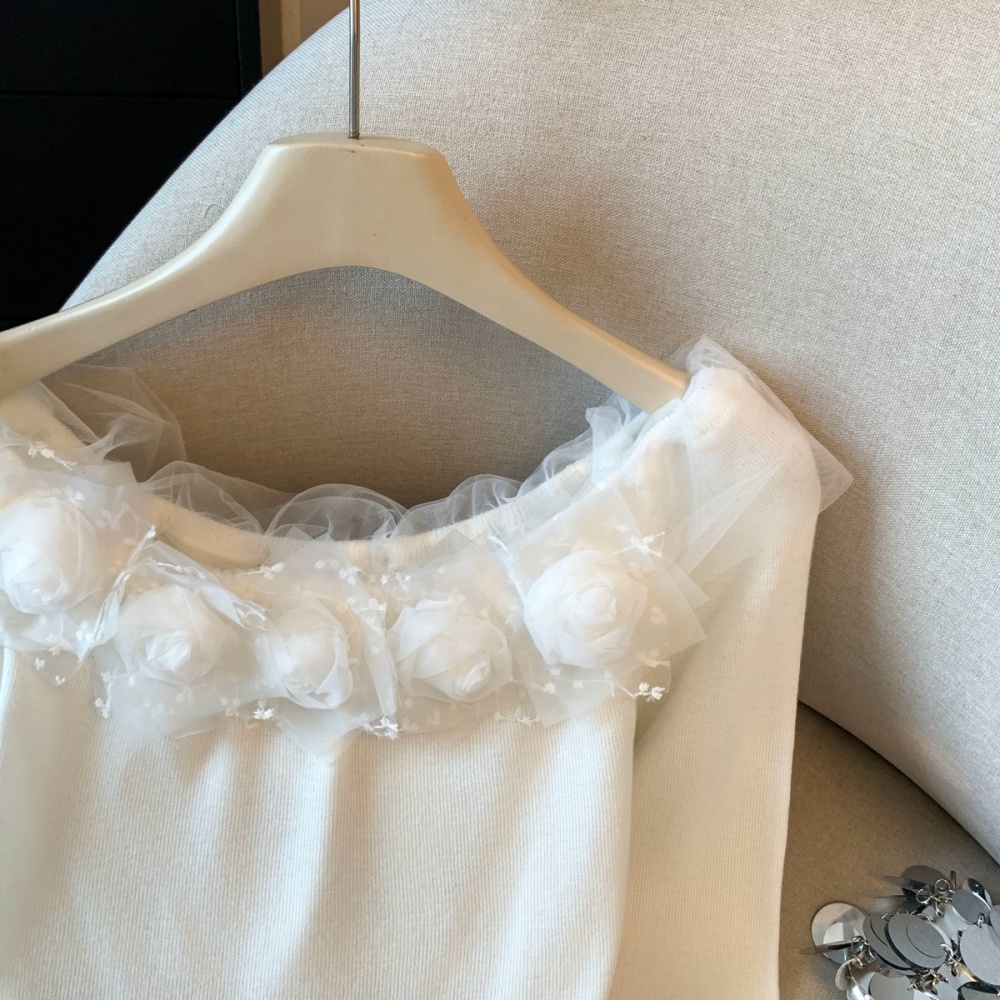 Bottoming horizontal collar T-shirt autumn tops
