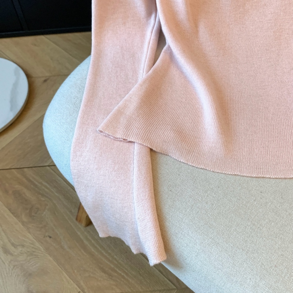 Bottoming horizontal collar T-shirt autumn tops
