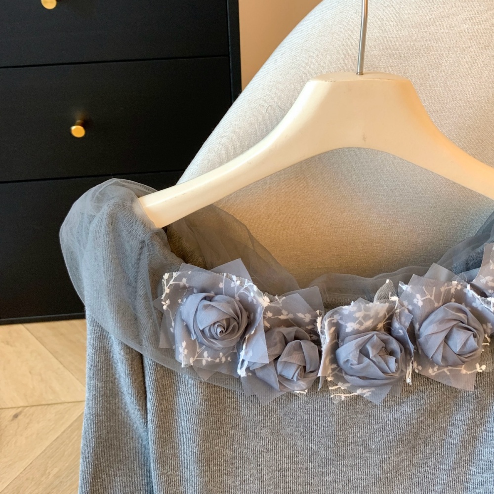 Bottoming horizontal collar T-shirt autumn tops