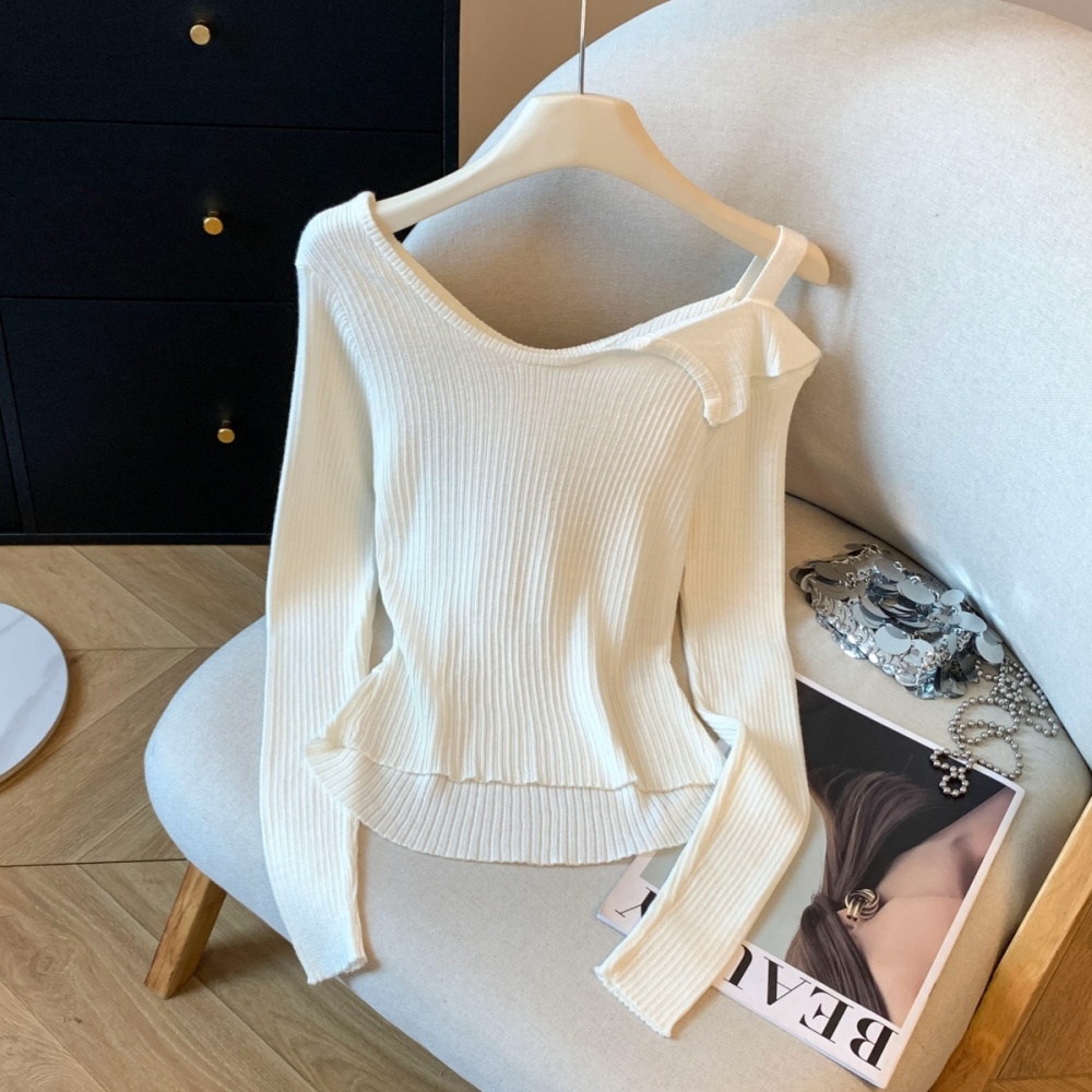 Korean style strapless bottoming shirt autumn sweater