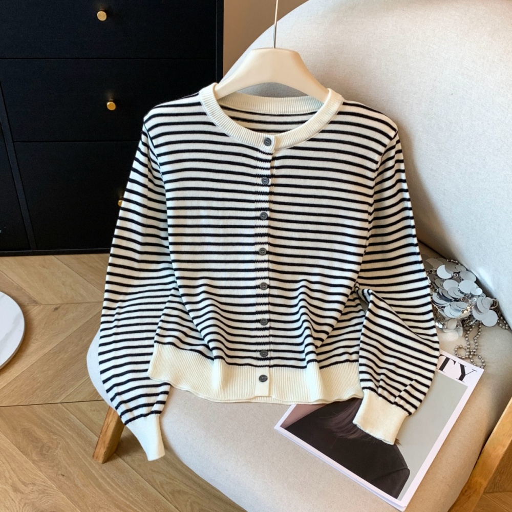 Knitted navy waistcoat bandage Korean style tops