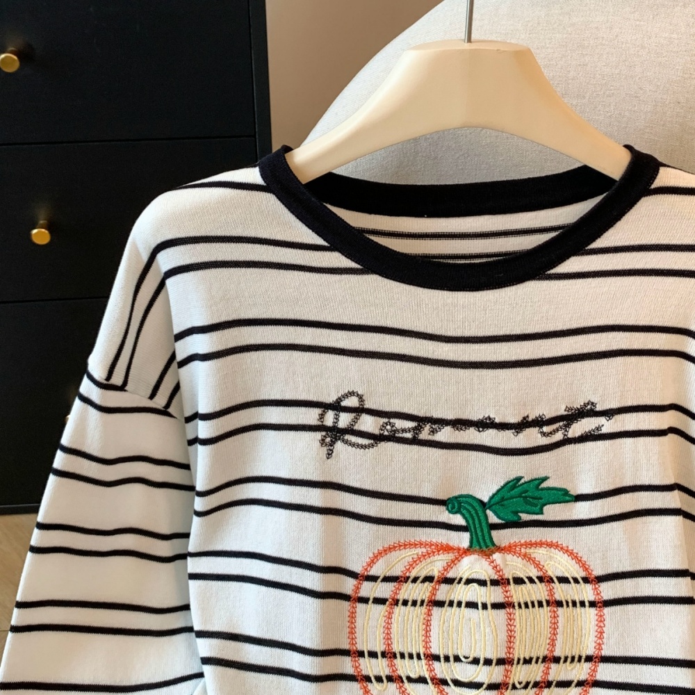 Autumn black-white T-shirt sunscreen long sleeve shirts