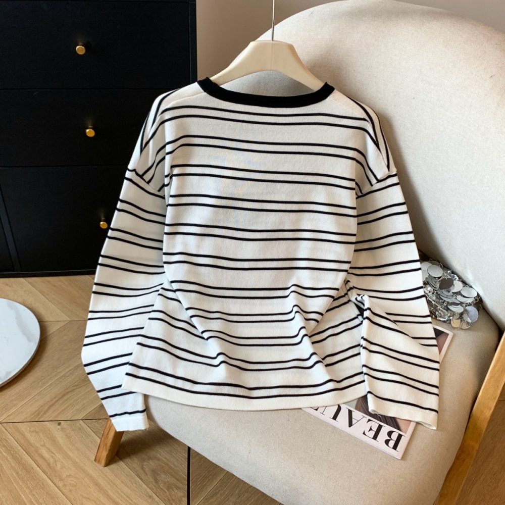 Autumn black-white T-shirt sunscreen long sleeve shirts