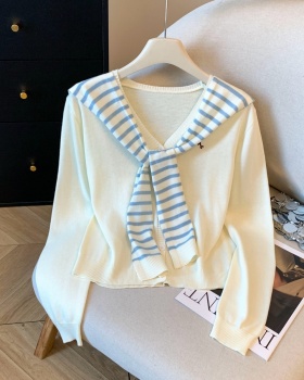 Long sleeve pure shawl unique sweater for women