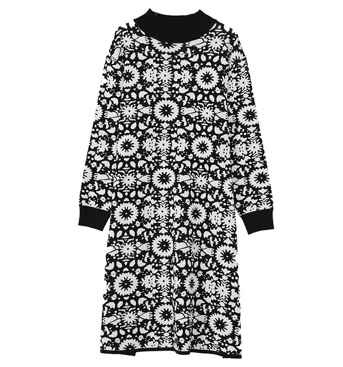 Temperament show young sweater dress slim dress