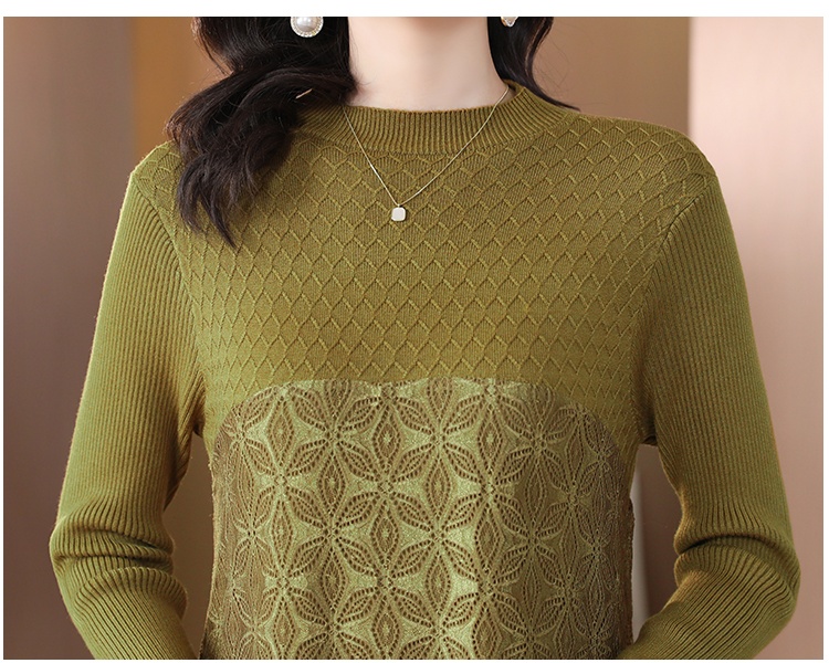 Exceed knee thick sweater dress autumn and winter dress
