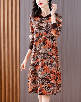 Hooded dress sweater for women