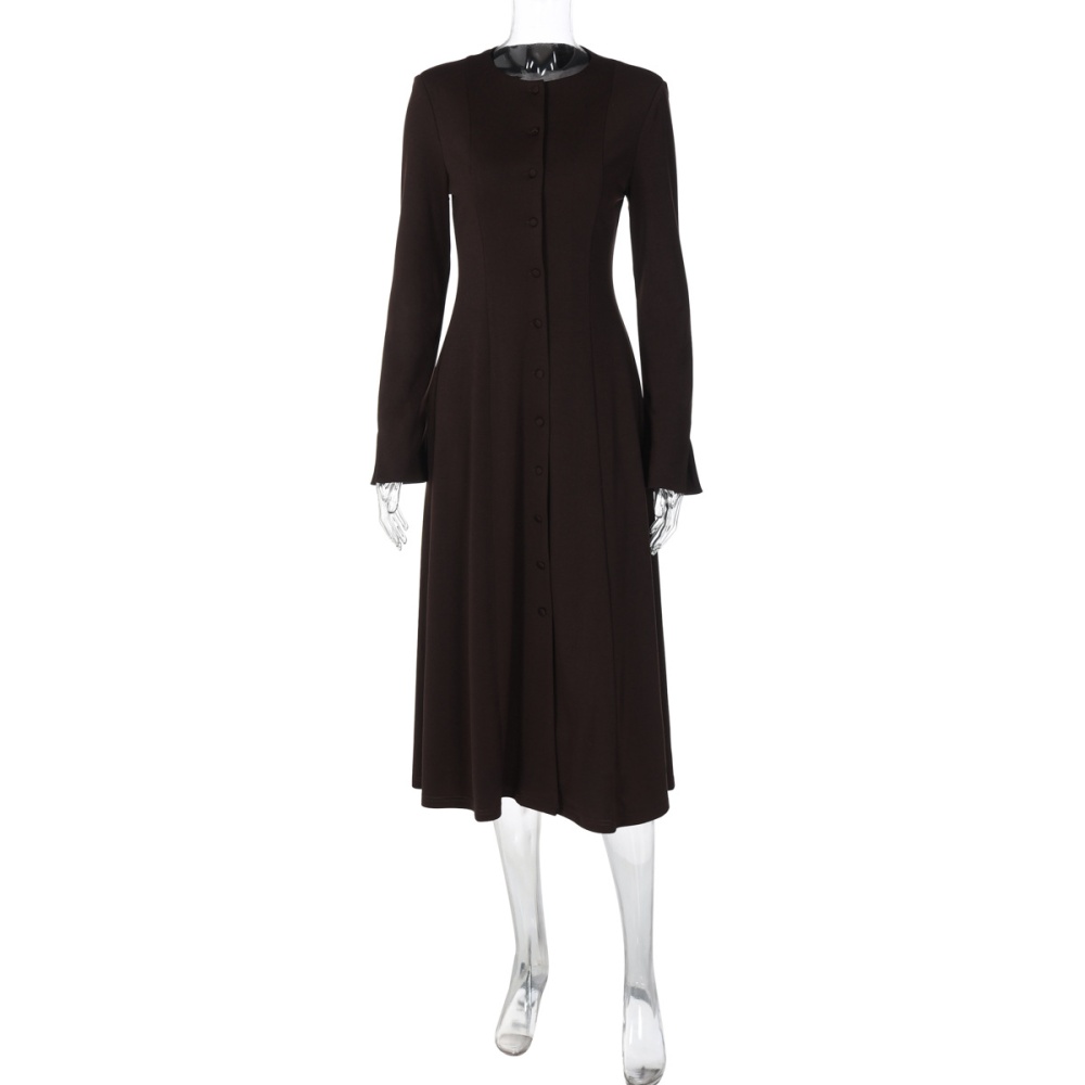 Temperament cardigan long sleeve dress for women