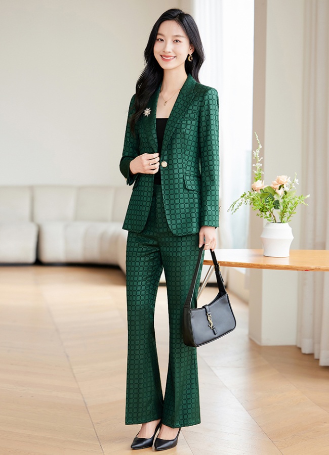 Casual slim fashion business suit a set for women