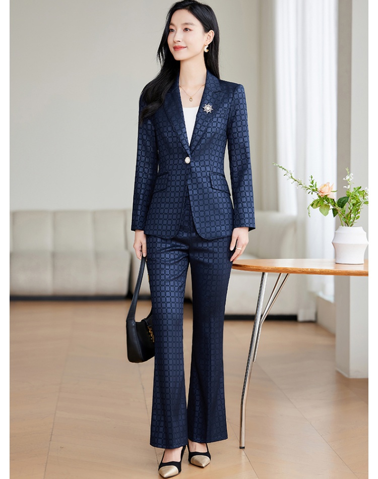 Casual slim fashion business suit a set for women