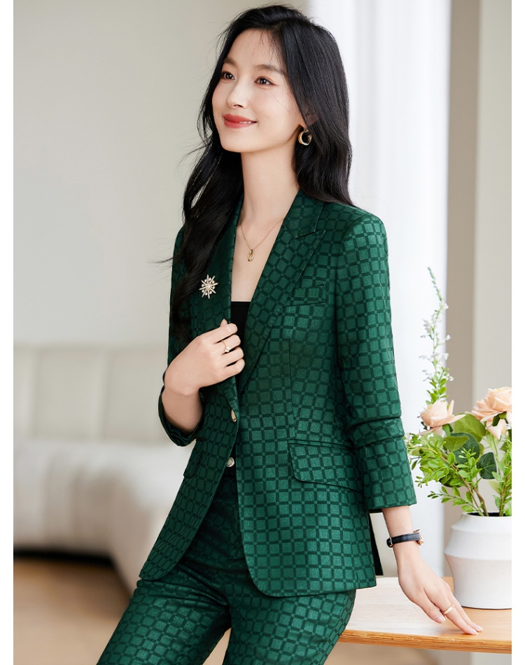 Casual slim fashion business suit a set for women