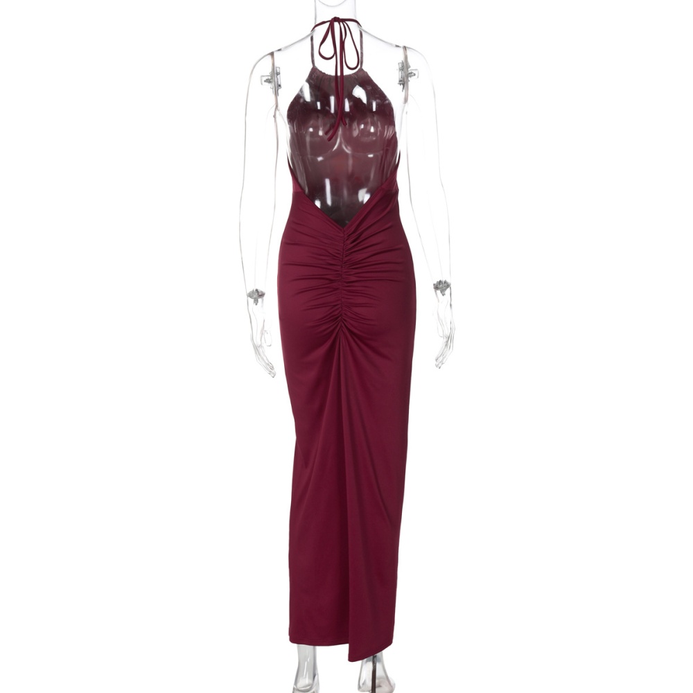 Fashion autumn frenum split France style dress for women