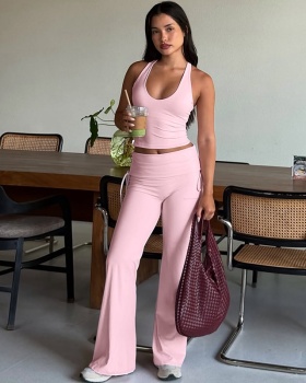 Fashion vest long pants a set for women