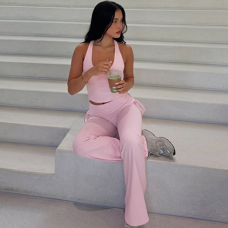 Fashion vest long pants a set for women