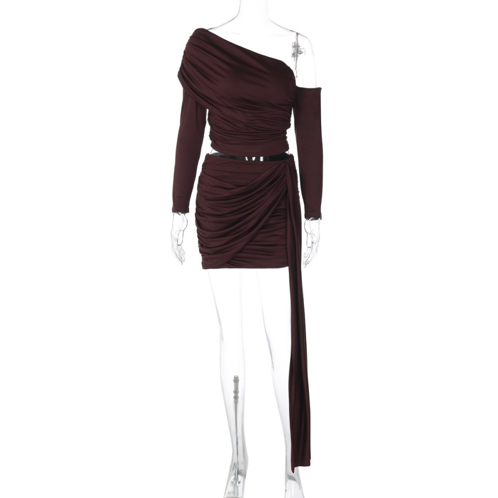 France style short skirt autumn tops a set for women