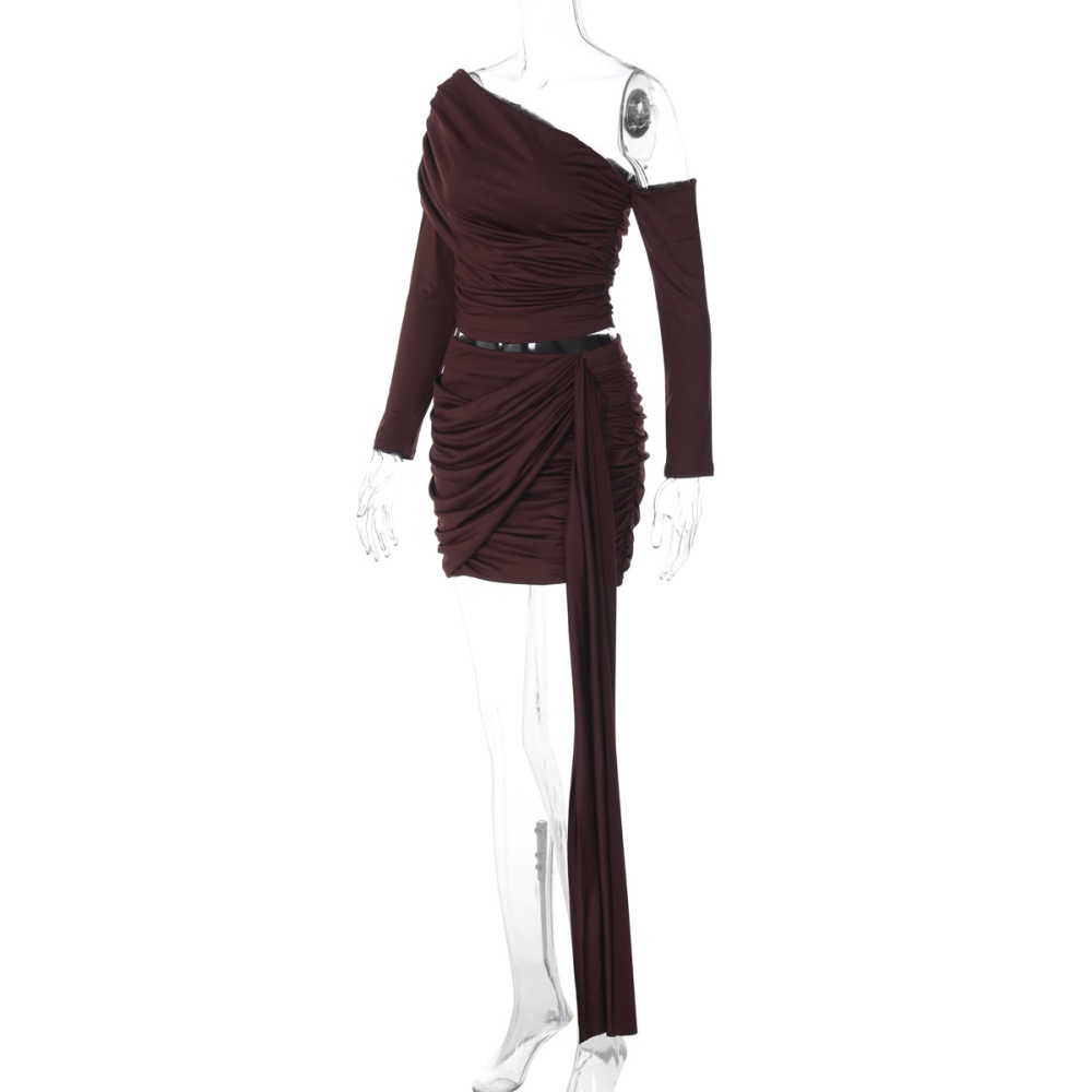 France style short skirt autumn tops a set for women