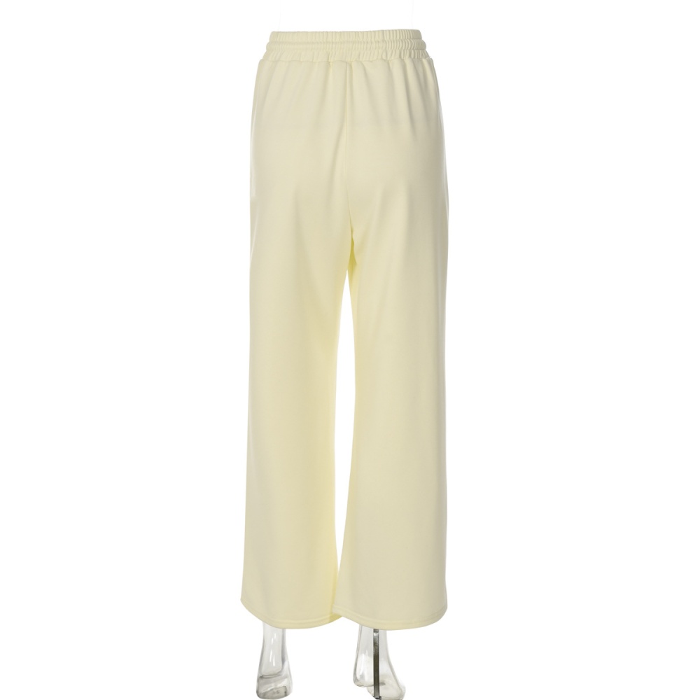 Drawstring Casual pure autumn fashion long pants for women