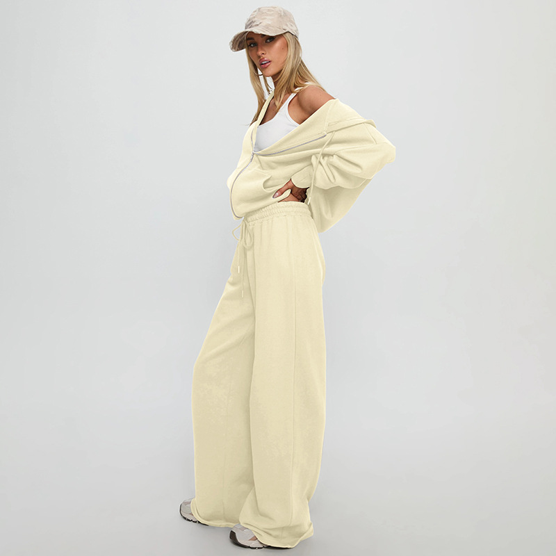 Drawstring Casual pure autumn fashion long pants for women