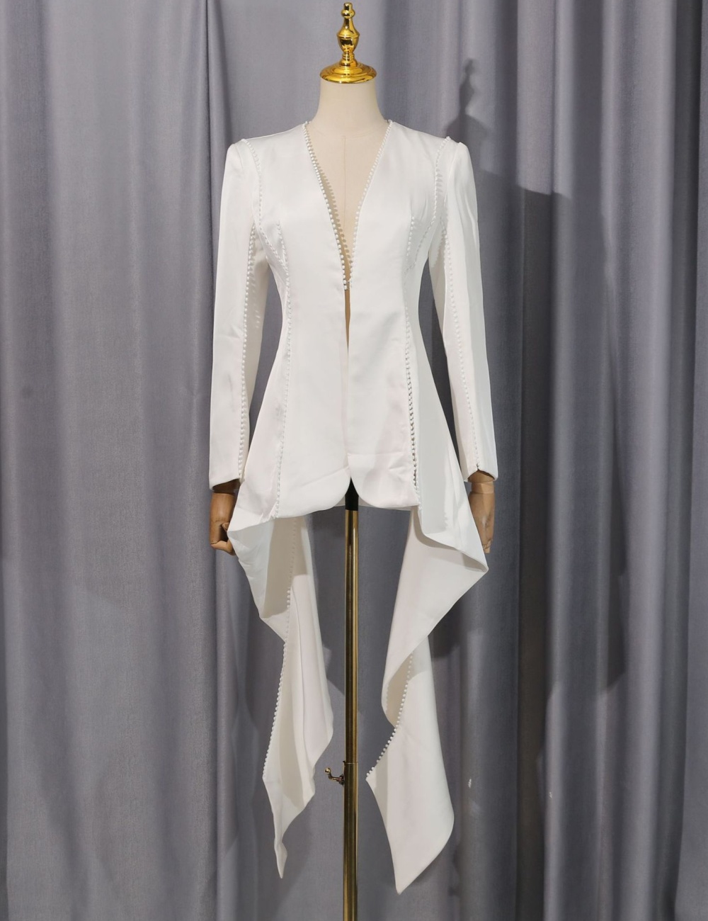 Splice wood ear coat niche business suit for women