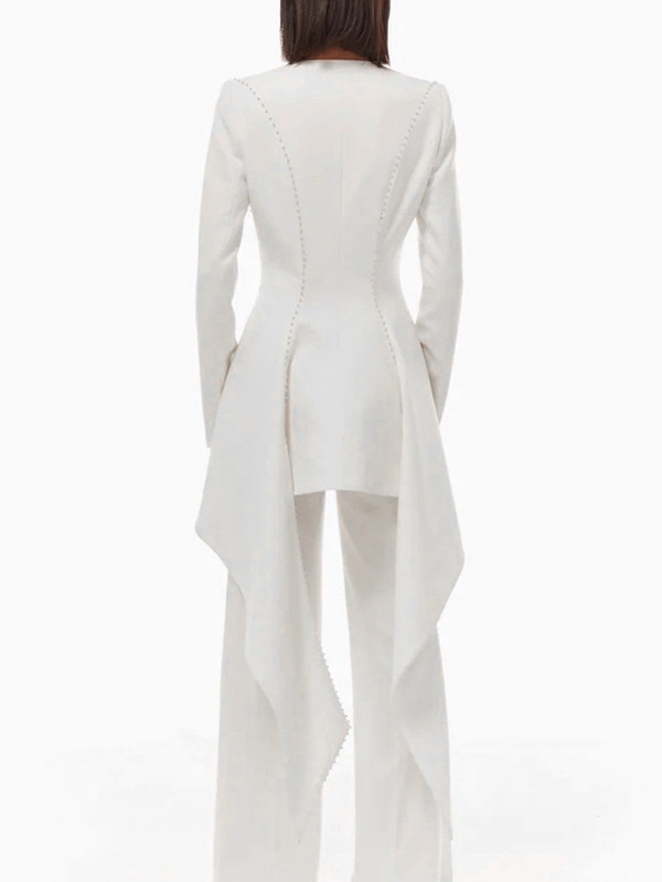 Splice wood ear coat niche business suit for women